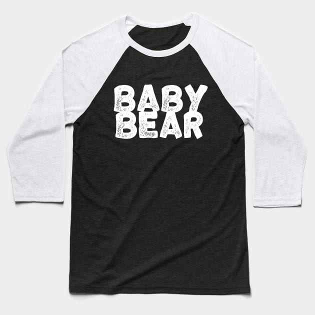 Baby Bear Vintage Baseball T-Shirt by Kyandii